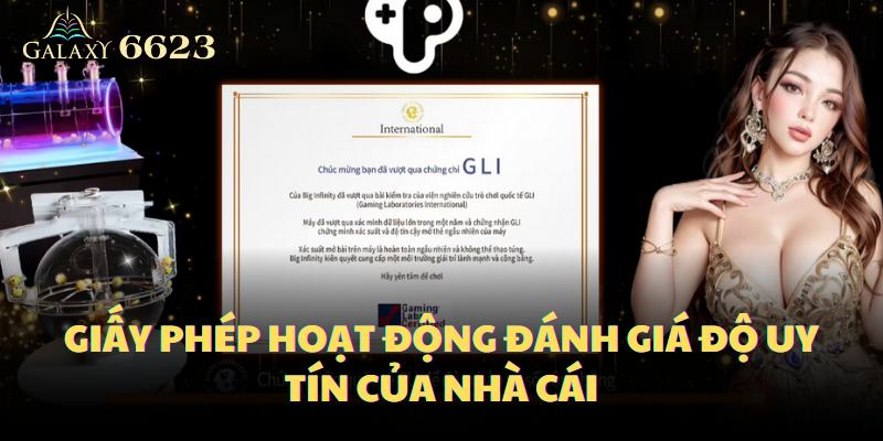 Giấy phép hoạt động đánh giá độ uy tín của nhà cái